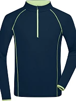 Daiber JN 498 Pánské funkční tričko s dlouhým rukávem 02.0498 navy/bright yellow