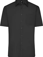 Daiber JN 680 Popelínová košile s krátkým rukávem 02.0680 black