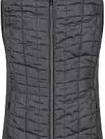 Daiber JN 739 Dámská pletená hybridní vesta 02.0739 grey melange/anthracite melange