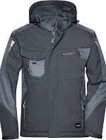 Daiber JN 824 Pracovní zimní softshellová bunda - Strong 02.0824 black/carbon