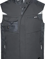 Daiber JN 825 Pracovní zimní softshellová vesta - Strong 02.0825 black/black