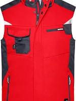 Daiber JN 825 Pracovní zimní softshellová vesta - Strong 02.0825 red/black