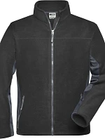 Daiber JN 842 Pánská pracovní mikrofleecová bunda - Strong 02.0842 black/carbon