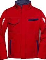 Daiber JN 851 Pracovní letní softshellová bunda - Color 02.0851 red/navy