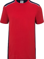 Daiber JN 860 Pánské pracovní tričko - Color 02.0860 red/navy