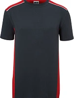 Daiber JN 860 Pánské pracovní tričko - Color 02.0860 carbon/red