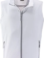 Daiber JN 1128 Pánská 2-vrstvá promo softshellová vesta 02.1128 white/white