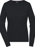 Daiber JN 1313 Dámský svetr s kulatým výstřihem 02.1313 black