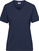Daiber JN 1807 Dámské pracovní tričko z bio bavlny - Solid 02.1807 navy