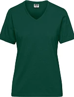 Daiber JN 1807 Dámské pracovní tričko z bio bavlny - Solid 02.1807 dark green