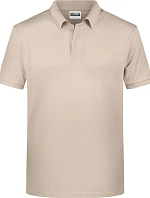 Daiber 8010 Pánské piqué polo z bio bavlny 02.8010 stone