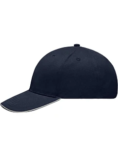 Daiber MB 6541 Lehce broušená 6 panelová sandwich kšiltovka 03.6541 navy/white