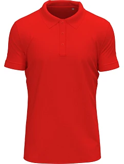 Stedman Stretch Polo Pánské elastické piqué polo z těžké bavlny 05.9640 scarlet red
