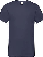 Fruit of the Loom Valueweight V-Neck T Tričko s výstřihem do V 16.1066 navy