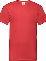 Fruit of the Loom Valueweight V-Neck T Tričko s výstřihem do V 16.1066 red