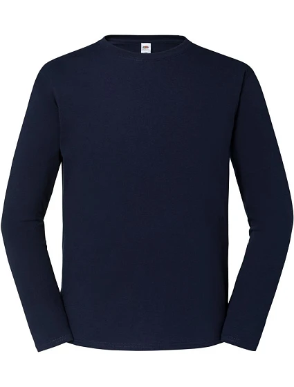 Fruit of the Loom Iconic 195 LSL Pánské tričko z těžké bavlny s dl. rukávem 16.1360 deep navy Fruit of the Loom Iconic 195 LSL Pánské tričko z těžké bavlny s dl. rukávem 16.1360 deep navy