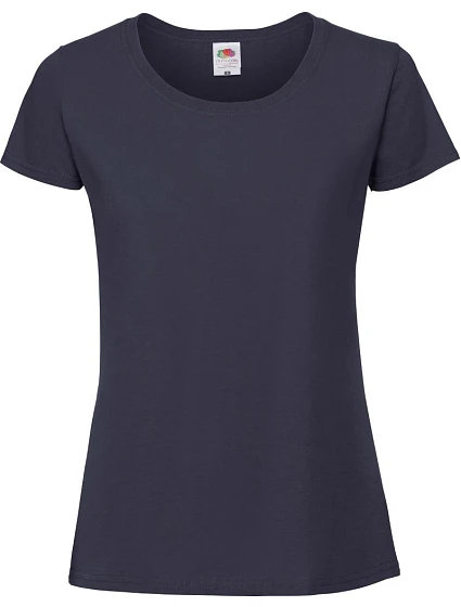 Fruit of the Loom Lady-Fit Iconic 195 T Dámské tričko z těžké bavlny 16.1424 deep navy Fruit of the Loom Lady-Fit Iconic 195 T Dámské tričko z těžké bavlny 16.1424 deep navy