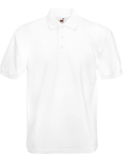 Fruit of the Loom Heavy 65/35 Pique Polo Piqué polo z těžké bavlny 16.3204 white Fruit of the Loom Heavy 65/35 Pique Polo Piqué polo z těžké bavlny 16.3204 white