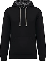 Kariban K 4013 Unisex mikina s kapucí 20.K013 black/mexican skull