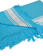 Kariban K 128 Plážová osuška Fouta 20.K128 turquoise/white