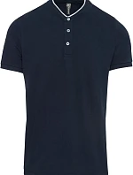 Kariban K 223 Pánské polo s mao límcem 20.K223 navy/white