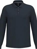 Kariban K 243 Pánské piqué polo s dlouhým rukávem 20.K243 navy