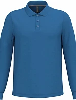 Kariban K 243 Pánské piqué polo s dlouhým rukávem 20.K243 light royal blue