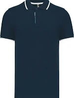 Kariban K 245 Pánské kontrastní piqué polo 20.K245 navy/white/light turquoise