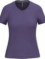 Kariban K 381 Dámské tričko s výstřihem do V 20.K381 purple