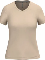 Kariban K 381 Dámské tričko s výstřihem do V 20.K381 light sand