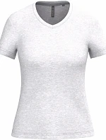 Kariban K 381 Dámské tričko s výstřihem do V 20.K381 ash heather