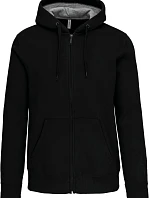 Kariban K 444 Mikina s kapucí z těžké bavlny 20.K444 black