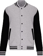 Kariban K 497 Unisex college bunda "Teddy" 20.K497 oxford grey/black