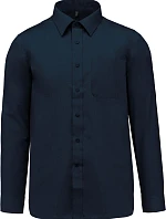 Kariban K 545 Popelínová košile "Jofrey" s dlouhým rukávem 20.K545 navy