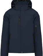 Kariban K 650 Pánská 3-vrstvá softshellová parka s kapucí 20.K650 navy