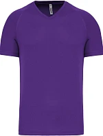 Kariban ProAct PA 476 Pánské sportovní tričko s výstřihem do V 20.P476 violet