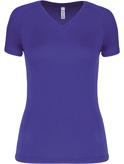 Kariban ProAct PA 477 Dámské sportovní tričko s výstřihem do V 20.P477 violet