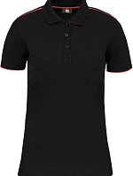 WK WK 271 Dámské pracovní piqué polo "Day-to-Day" 20.W271 black/red