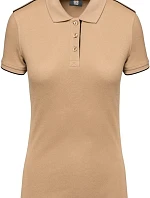 WK WK 271 Dámské pracovní piqué polo "Day-to-Day" 20.W271 camel/black