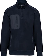 WK WK 905 Pracovní fleecová mikina s 1/4 zipem 20.W905 navy