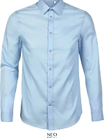 NEOBLU Blaise Men Mikro keprová košile s dlouhým rukávem 24.3182 soft blue