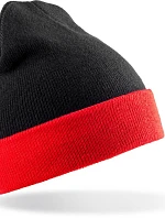 Result Headwear RC 930X Pletená čepice "Black Compass" 28.930X black/red