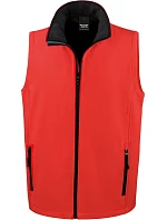 Result R 232M Pánská 2-vrstvá softshell vesta "Printable" 30.232M red/black