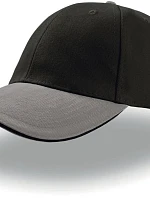 Atlantis Headwear Liberty Sandwich 6 panelová kšiltovka "Liberty Sandwich" 33.0005 black grey/black