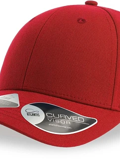 Atlantis Headwear Joshua 6 panelová baseballová kšiltovka 33.0109 red