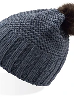 Atlantis Headwear Monte Bianco Pletená čepice s bambulí "Monte Bianco" 33.0185 avio/brown