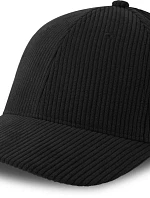 Atlantis Headwear Cordy-S 6 panelová manšestrová kšiltovka 33.0226 black