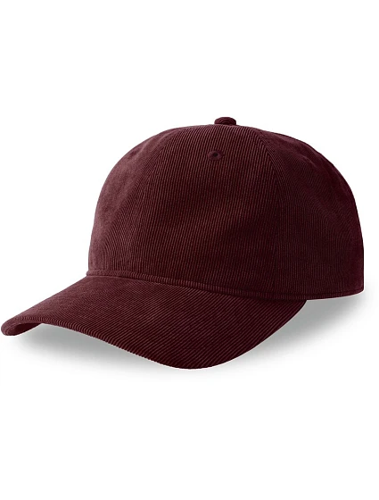6 panelová manšestrová kšiltovka burgundy model 22478959 - Atlantis Headwear 6 panelová manšestrová kšiltovka burgundy model 22478959 - Atlantis Headwear