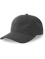 Atlantis Headwear Creep-S 6 panelová manšestrová kšiltovka 33.0227 dark grey Atlantis Headwear Creep-S 6 panelová manšestrová kšiltovka 33.0227 dark grey