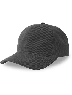 Atlantis Headwear Creep-S 6 panelová manšestrová kšiltovka 33.0227 dark grey